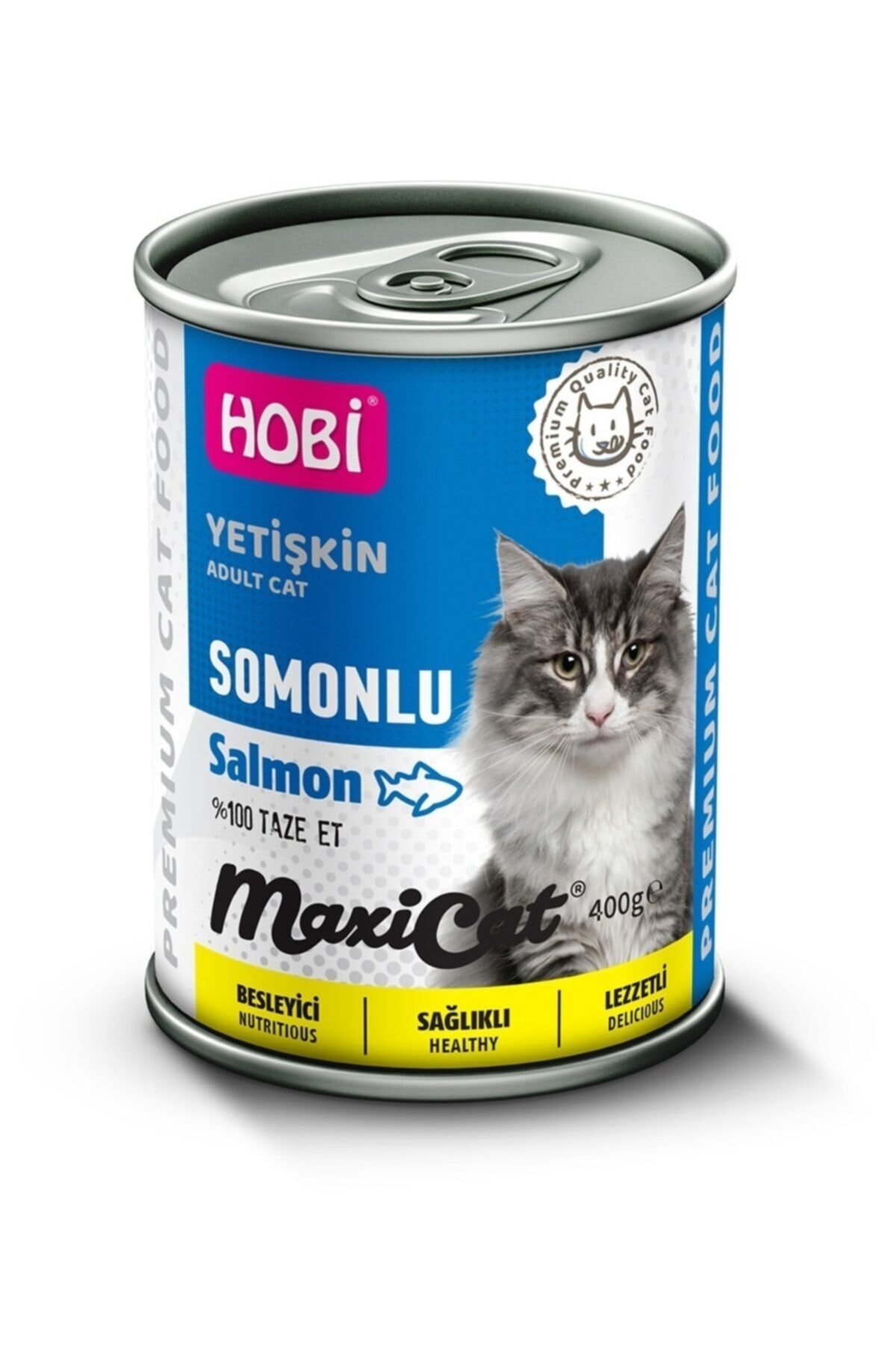  Hobi Maxicat Somon Balıklı Yetişkin Kedi Konservesi 400gr Somonlu Yetişkin