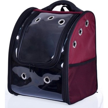 Astronot şeffaf Köpek & Kedi Taşıma Sırt çantası Mor 32 X 27 X 40