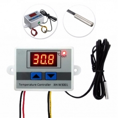 Xh-w3001 220v 10a Dijital Led Sıcaklık Kontrol Cihazı Termostat Kontrol Anahtarı Probe 